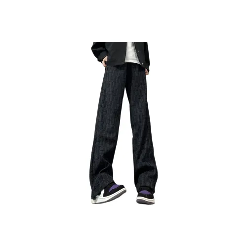 DEMAVIE Черные Унисекс Повседневные Штаны