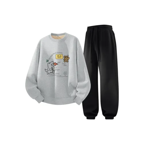 Miniso Осенний Зимний Свитшот Комплект Унисекс 2 Предмета Комплект