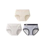 [Тип A Heather Cotton 3 Pack] Горчичный + Heather Серый + Сердце Синий Клетка