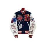 Ткань темно-синего цвета, улучшенная