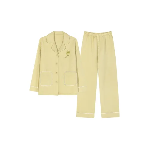 MADALLO Светло-зеленый женский пижамный комплект