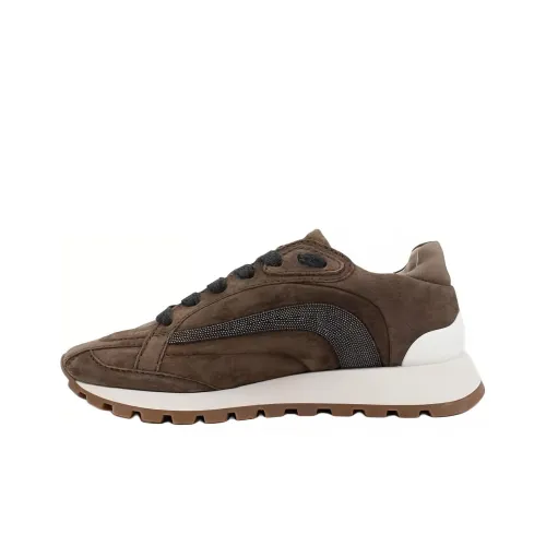 BRUNELLO CUCINELLI Низкий топ Повседневная обувь Женская Умбра