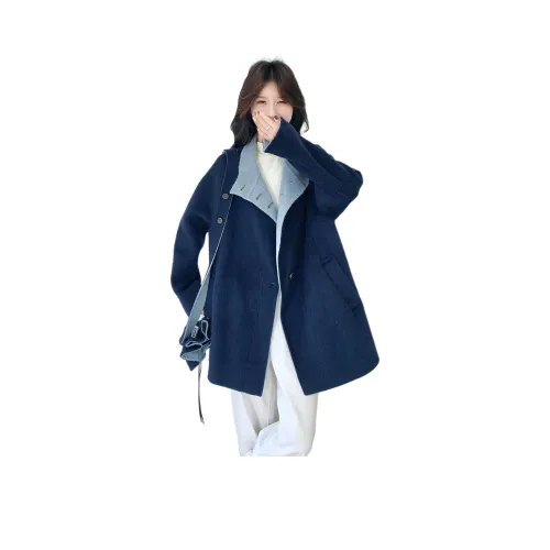 LAOYECHE Темно-синий женский пальто