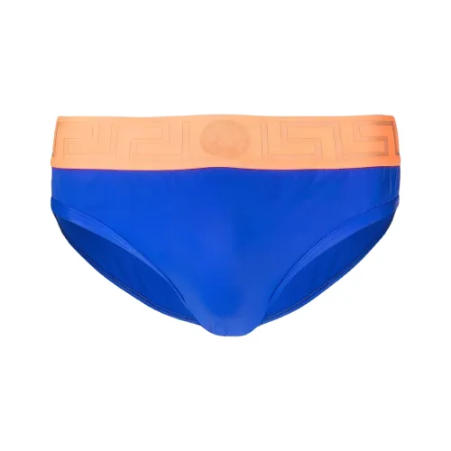 VERSACE Мужские синие плавательные шорты