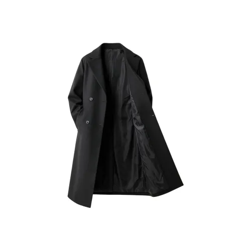 PEA Черное Унисекс Пальто
