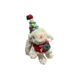 Рождественский брелок в виде кролика с клубникой