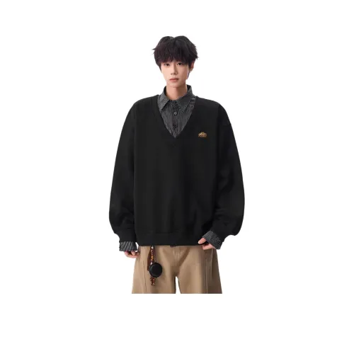 PIXEL CAKE Черный Мужской Свитшот