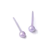Серьги-гвоздики из биокерамики Care (фиолетовые)