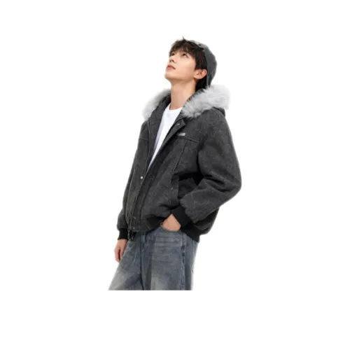 HYUNDAI Темно-серый унисекс пуховики