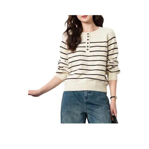 CPYT Бежевый Черный Женский Трикотаж