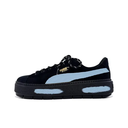 PUMA Platform Trace Low Топ Скейтборд Кроссовки Женские Черный Синий