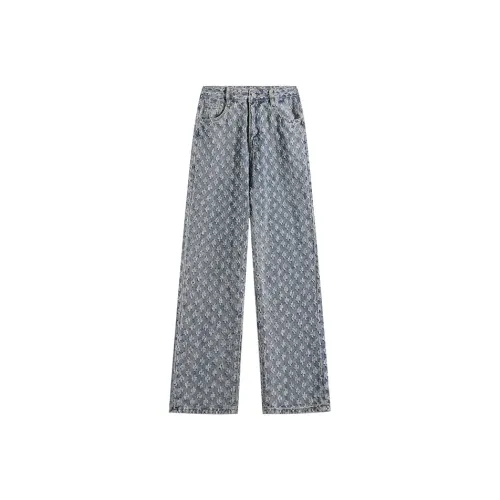 MoYu Светло-Синие Унисекс Джинсы