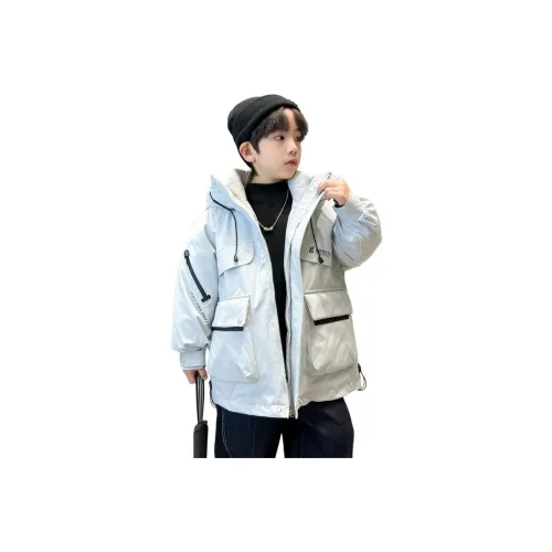 MUMUWU HOUSE Aqua Blue KIDS Down Jackets