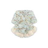 Шарф, цвет синий кофе