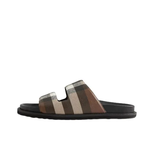Burberry Шлепанцы Мужские Коричневые