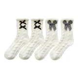 Белый двойной узел, 2 упаковки + белый бант, 2 упаковки