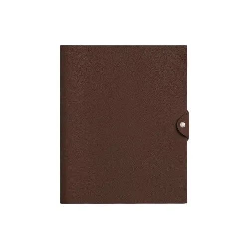 HERMES Ulysse Коровья кожа Togo Защитный чехол Унисекс 47 Шоколад