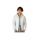 Синий хлопковый пуховик