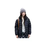 Черный хлопковый пуховик