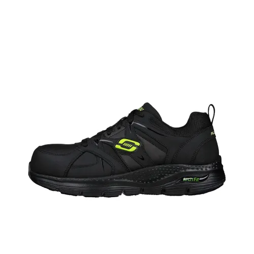 Skechers ARCH FIT SR Противоскользящая Поддерживающая Повседневная Обувь Мужская Черная