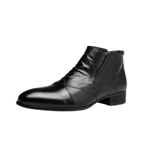 H2 Лицевая коровья кожа Модный Удобный Универсальный Мужская обувь Челси Мужская