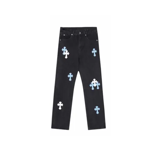 NEVER RULE Черные Унисекс Джинсы