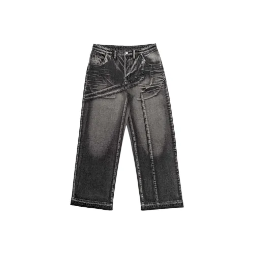 PROTEMOA Серый Унисекс Джинсы