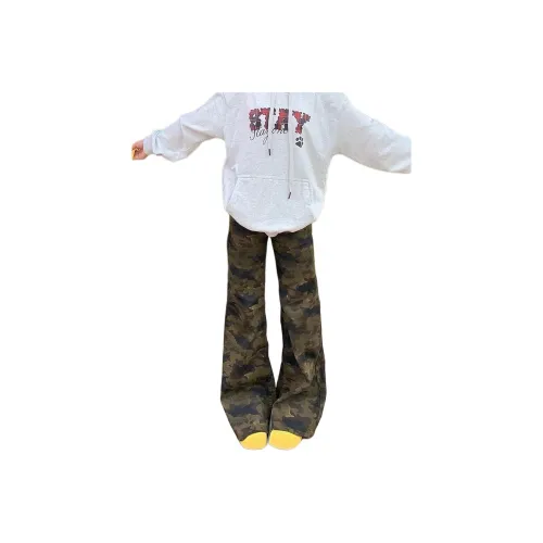 DAFK Камуфляж Полу-Эластичный Пояс Мужские Джинсы