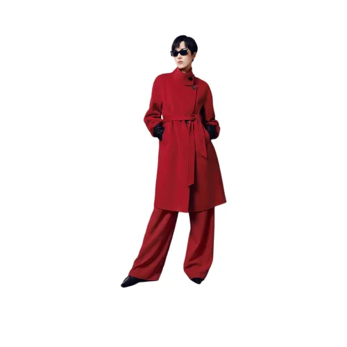 INSUN Настоящий Красный Женские Повседневные Брюки