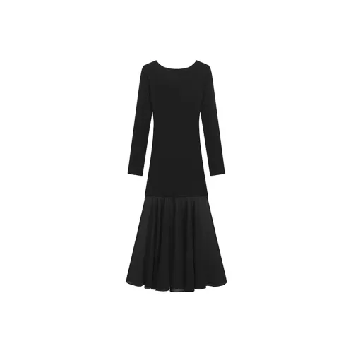 XINTATA Длинное платье с длинными рукавами женское