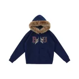 Темно-синий с флисовой подкладкой