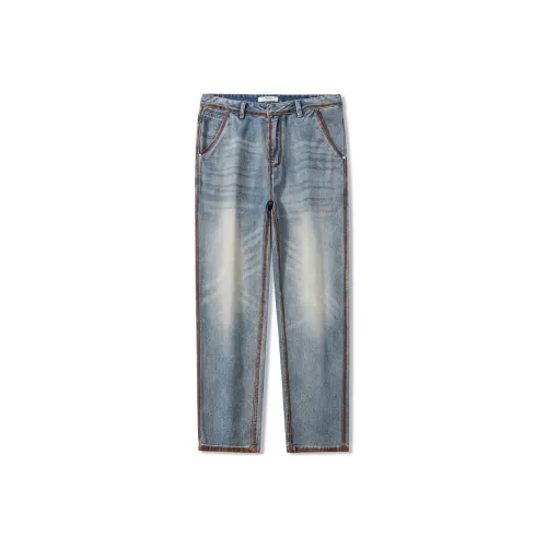 Jeep Винтажные синие унисекс джинсы