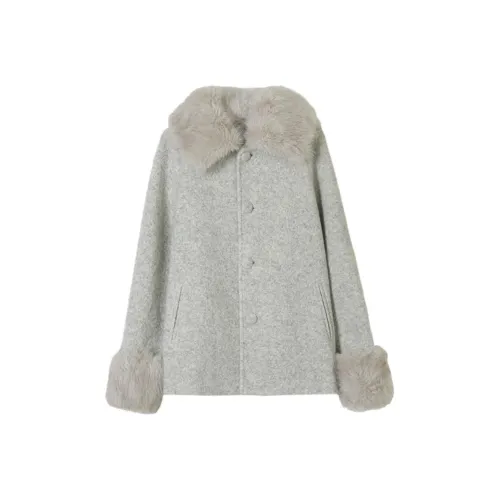 DITB Светло-серый Женский Пальто