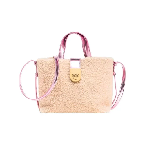 PINKO Полиэстер с Полиуретаном Сумка Большая Женская Бежевая