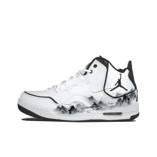 Джордан Courtside 23 Scenic Ландшафт Устойчивый к истиранию MID Топ Винтажные баскетбольные кроссовки Унисекс