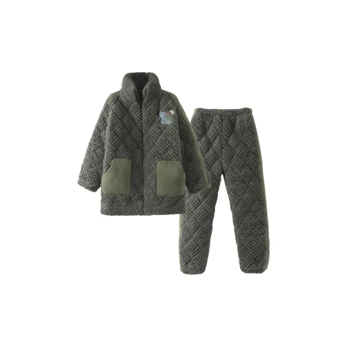 MULONGSHIJIA Армейский зеленый Мужской Пижамные комплекты