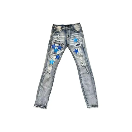 OKPI Blue Unisex Jeans OKPI Синий Унисекс Джинсы