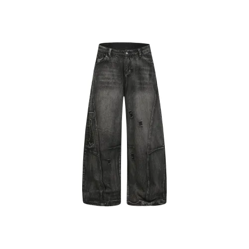 POSIYING Черные Унисекс Джинсы