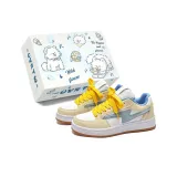 Кремовый Синий (Желтые Шнурки)