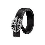 Чёрный с серебряной застёжкой