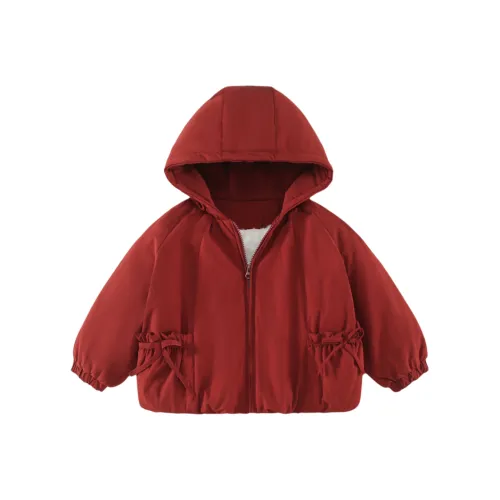 WEILAIZHIXING Бордовый Детские дошкольные утеплённые куртки