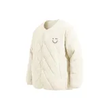 [Светлый и Теплый, Без ограничений] Экрю (M22 Светло-Серый Логотип Смайлика на Груди)