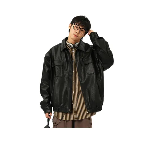 NEVER RULE Кожа Куртка Унисекс