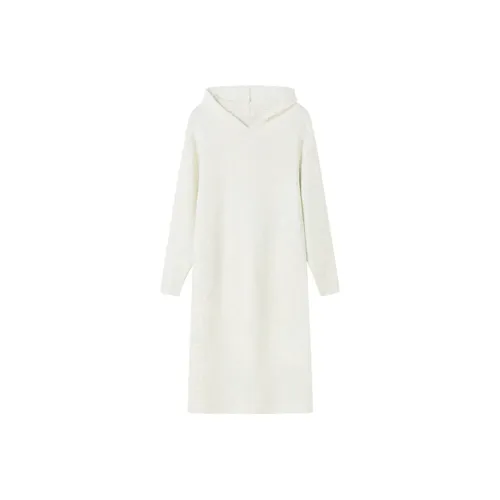 Cotton Gene Длинное платье с длинными рукавами женское