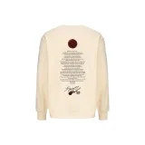 Абрикосовый свитшот с круглым вырезом