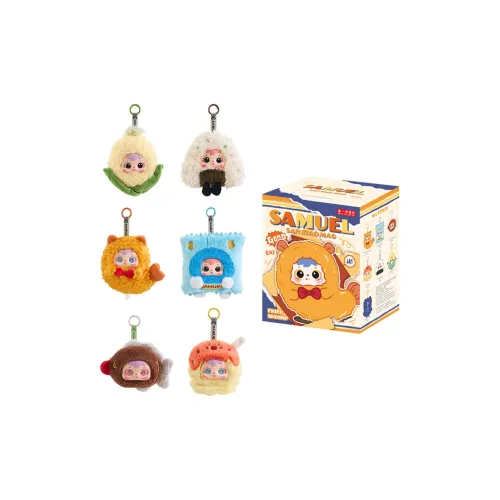 SANXIAOMAO Коллекция жареной креветки Плюшевые брелки Мода Игрушка Милый Слепые коробки Один Blind Коробка