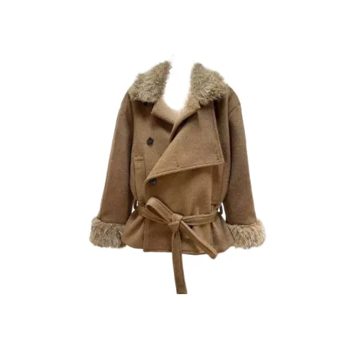 FUSHENG Верблюжий цвет Пальто Женское Пальто