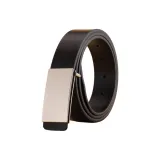 Чёрный с серебряной плавной застёжкой