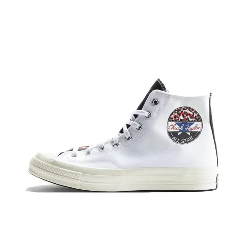 Converse Chuck 70 Hi Износостойкий и Легкий Высокий Топ Кеды Унисекс Белый Красный