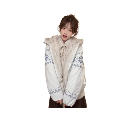 MUCCHIC Белый Женские пуховики